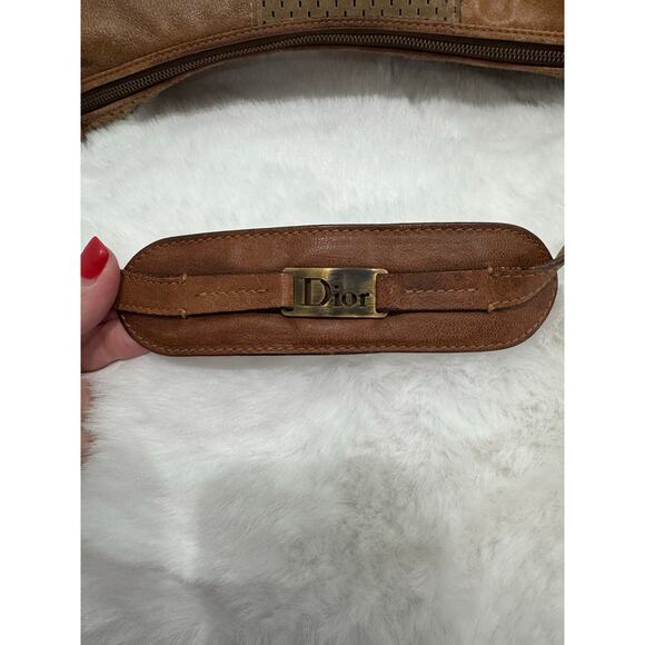 Christian Dior Vintage Patchwork Leather Shoulder Bag - Picture 2 of 5